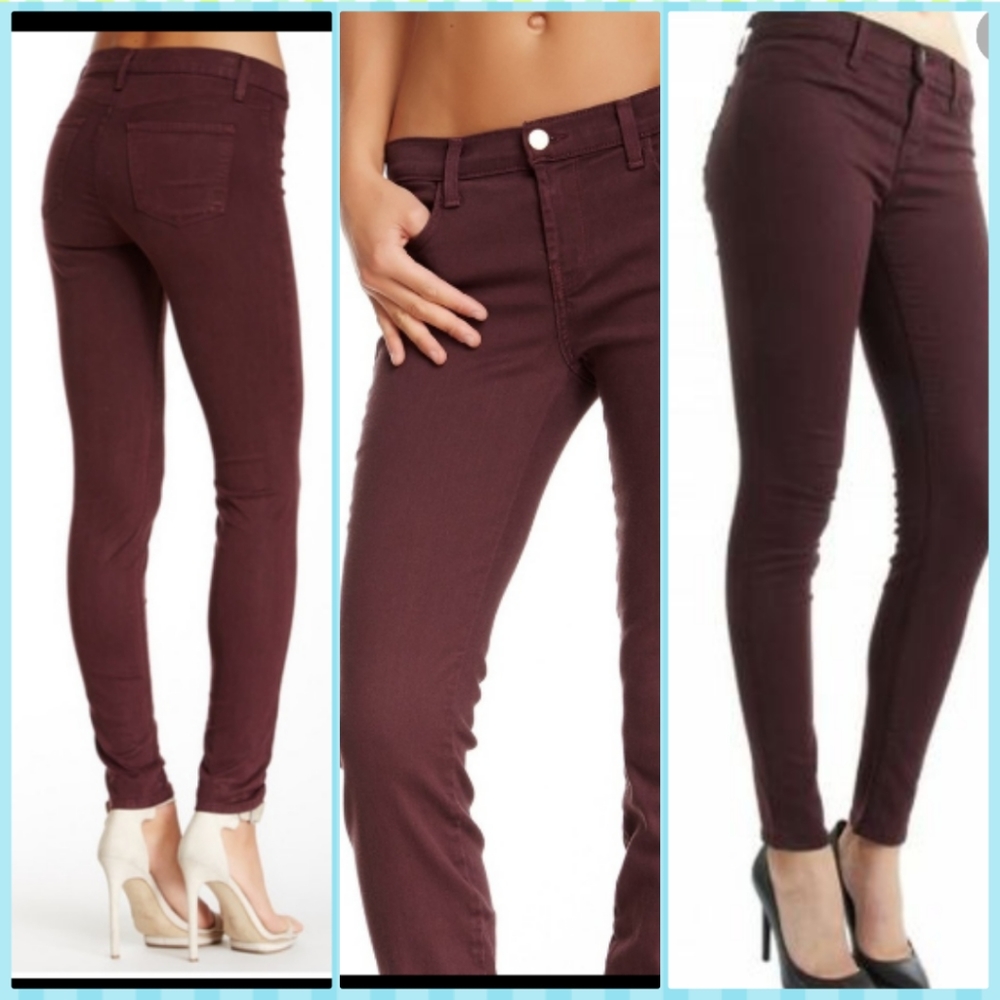 J Brand Mid-Rise super skinny Jean Pinot